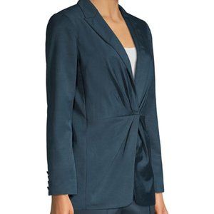 Rebecca Taylor ~ Ottoman Pleated Front Blazer size 4 in color Tide